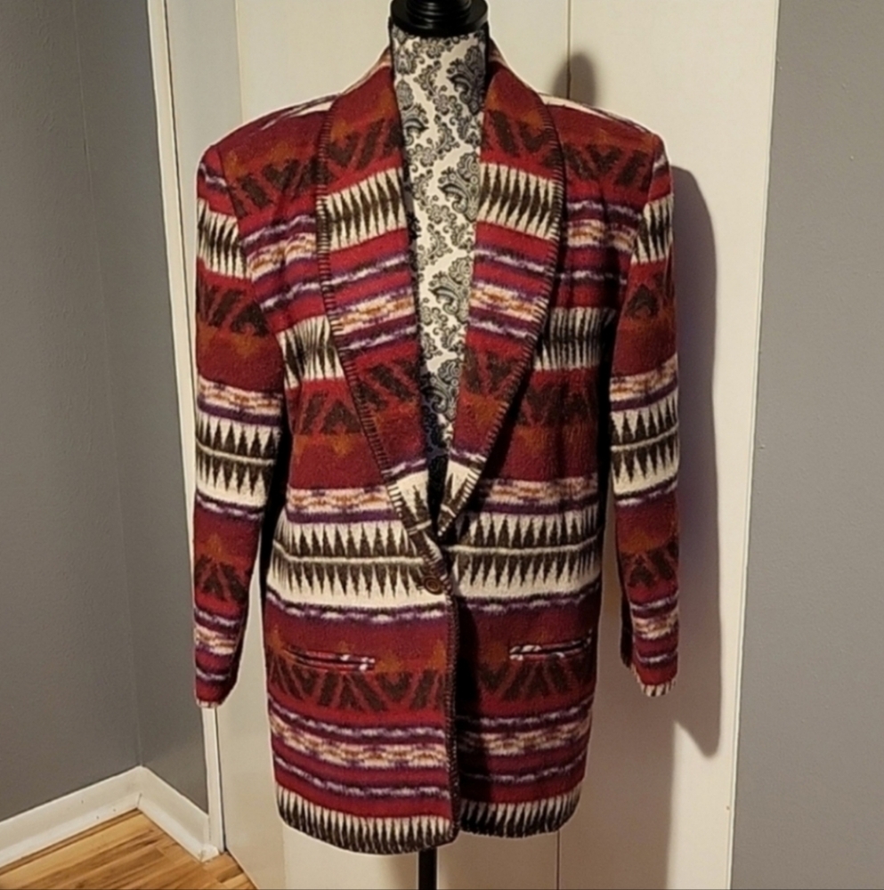 First Option Southwestern Print Jacket